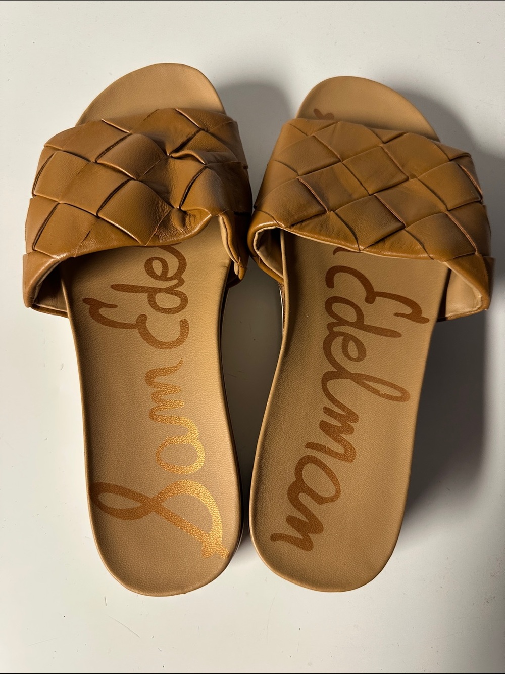 Sam Edelman "Adaley" Women's Tan Slide Sandals - Picture 3 of 4
